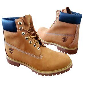 Timberland Men's 10 Boots 6 Inch Premium Suede Leather Lace-up Lug Shoes Waterpr